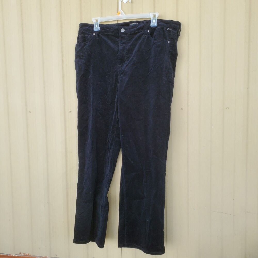 Buffalo David Bitton Black Straight Leg Stretch Corduroy Pants Size 14/34